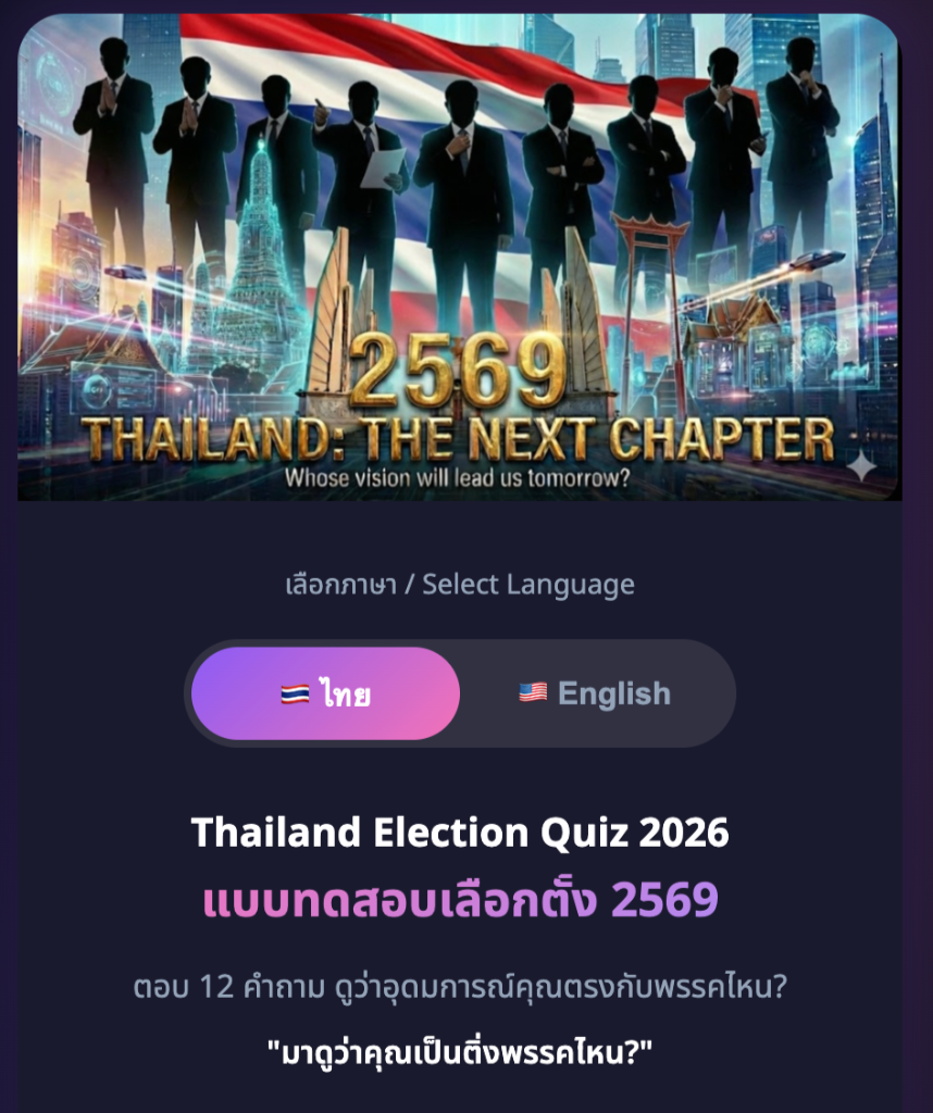 แบบทดสอบเลือกตั้ง 2569